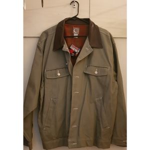 NWT Marlboro 99 Gear Field Jacket, Green,leather